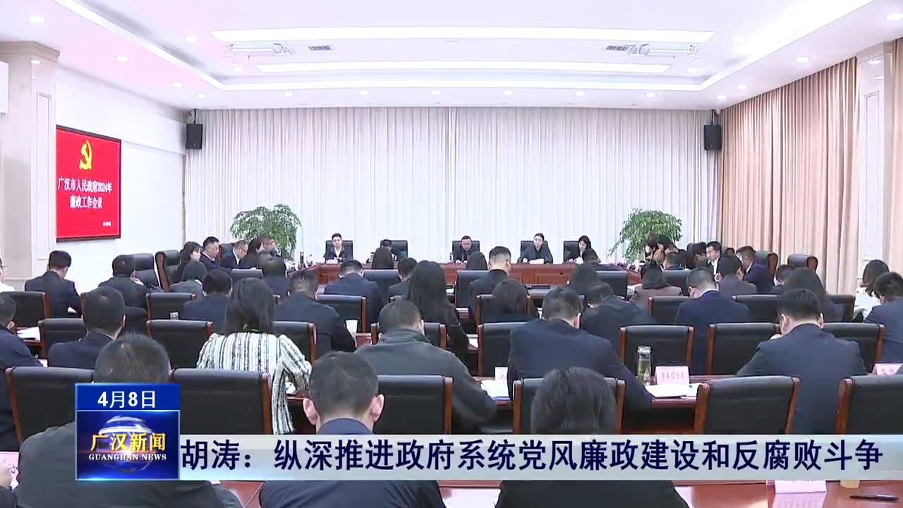 胡涛：纵深推进政府系统党风廉政建设和反腐败斗争
