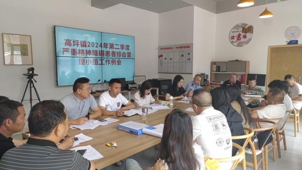 高坪镇2024年第二季度严重精神障碍患者综合管理小组工作例会